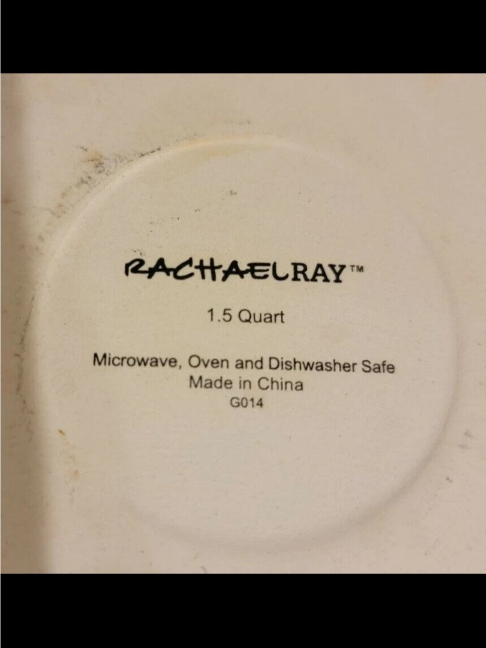 Rachael Ray Red Ceramic Serving Bowl with Integrated Handles 1.5 Quart - Picture 8 of 8